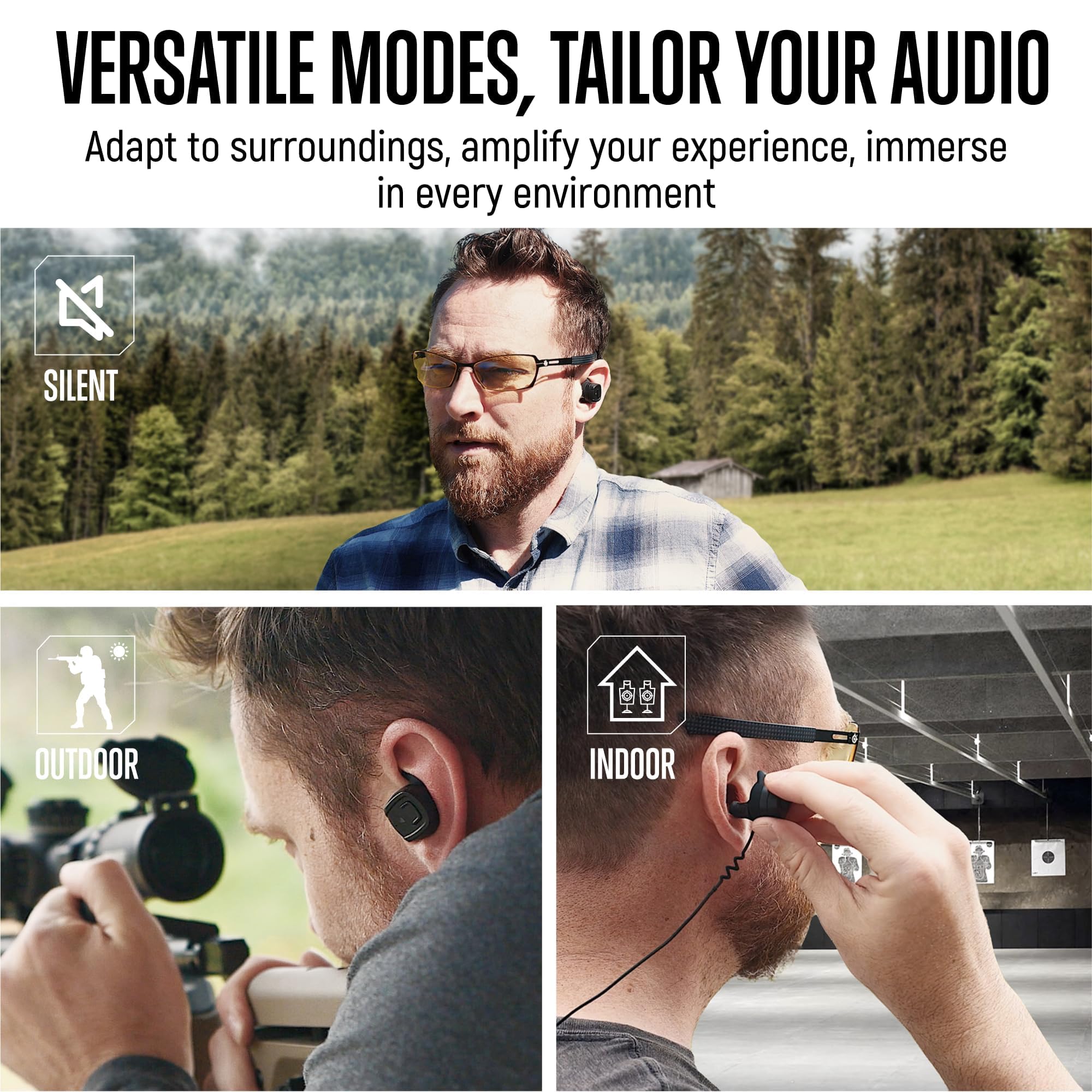 GLORYFIRE 0.5 ms reaction time boosts quick noise awareness.