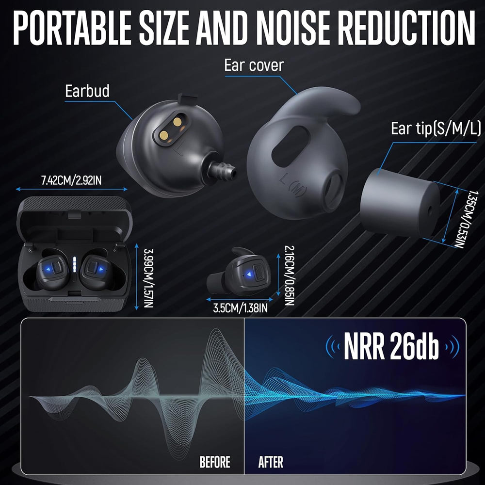 GLORYFIRE NR 26 protection for strong noise reduction at the range.