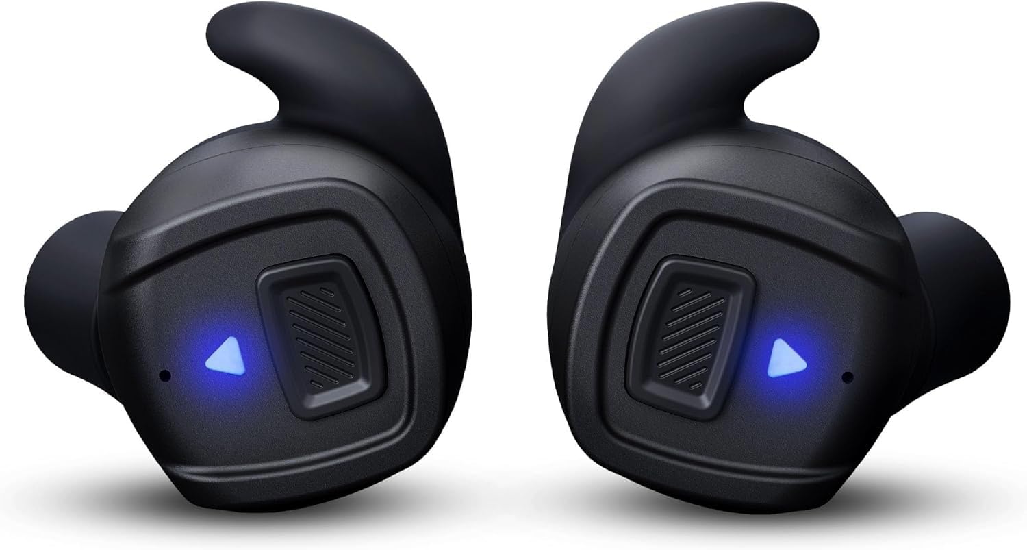 GLORYFIRE Bluetooth shooting ear protection earbuds for calls and music on the range.