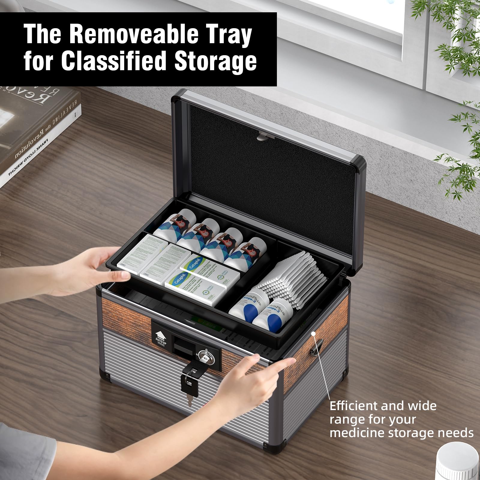 Glosen Medicine Lock Box versatile storage for jewelry and valuables.
