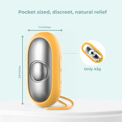 Glowco CalmCarry compact portable design fits in a bag for travel-friendly calm.