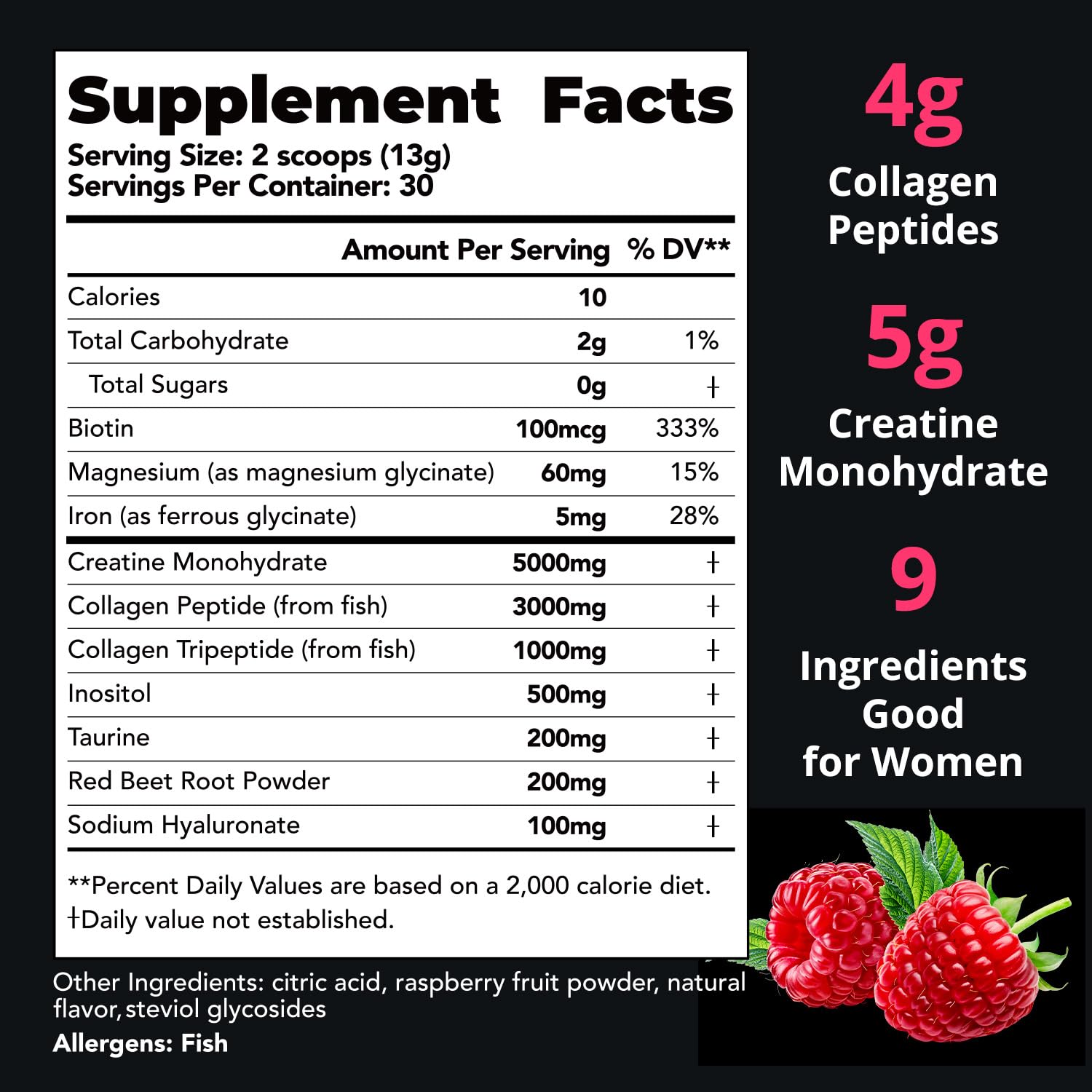 GlowEver Creatine for Women serving scoop showing easy dosing