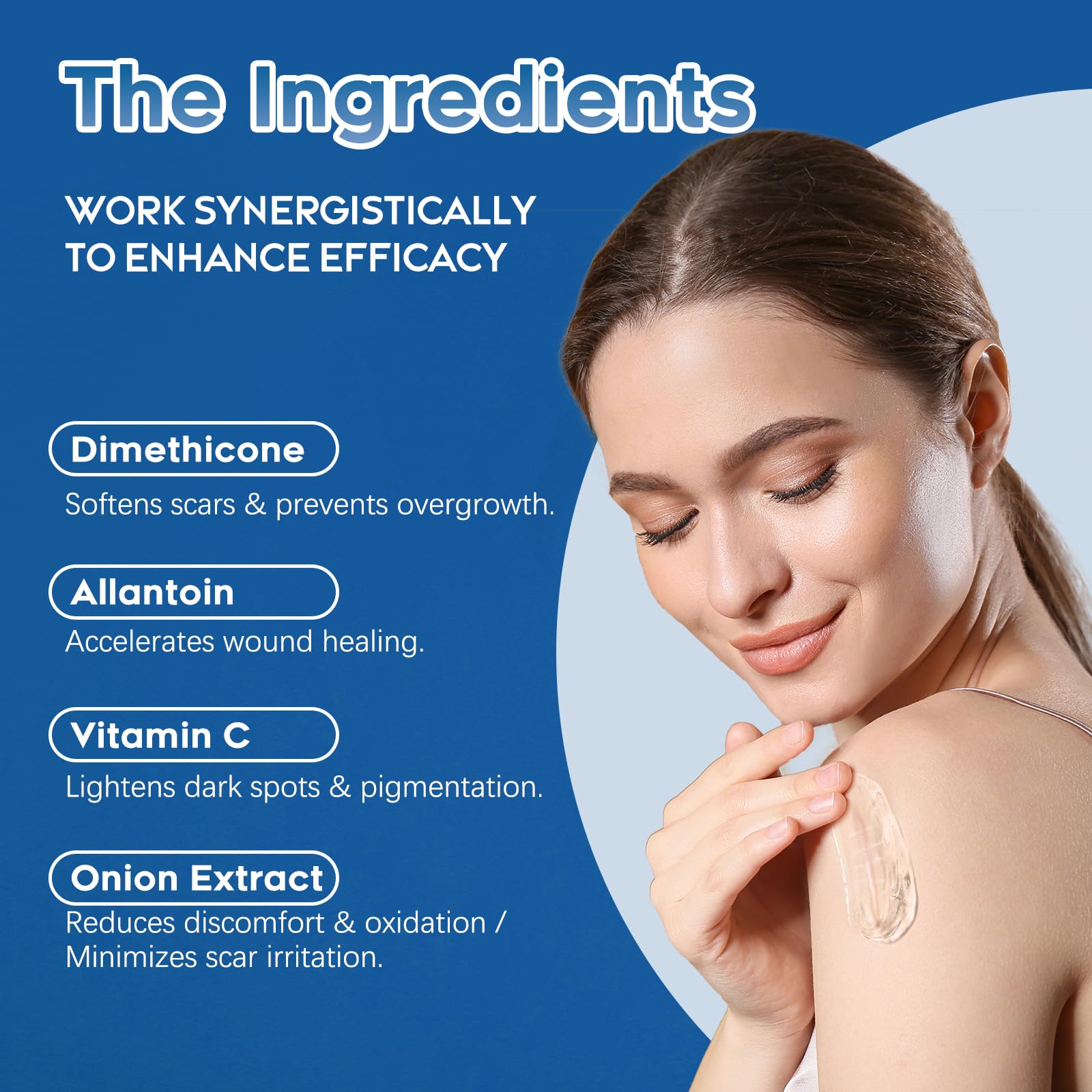 Glowor silicone scar gel in daily skin care routine.
