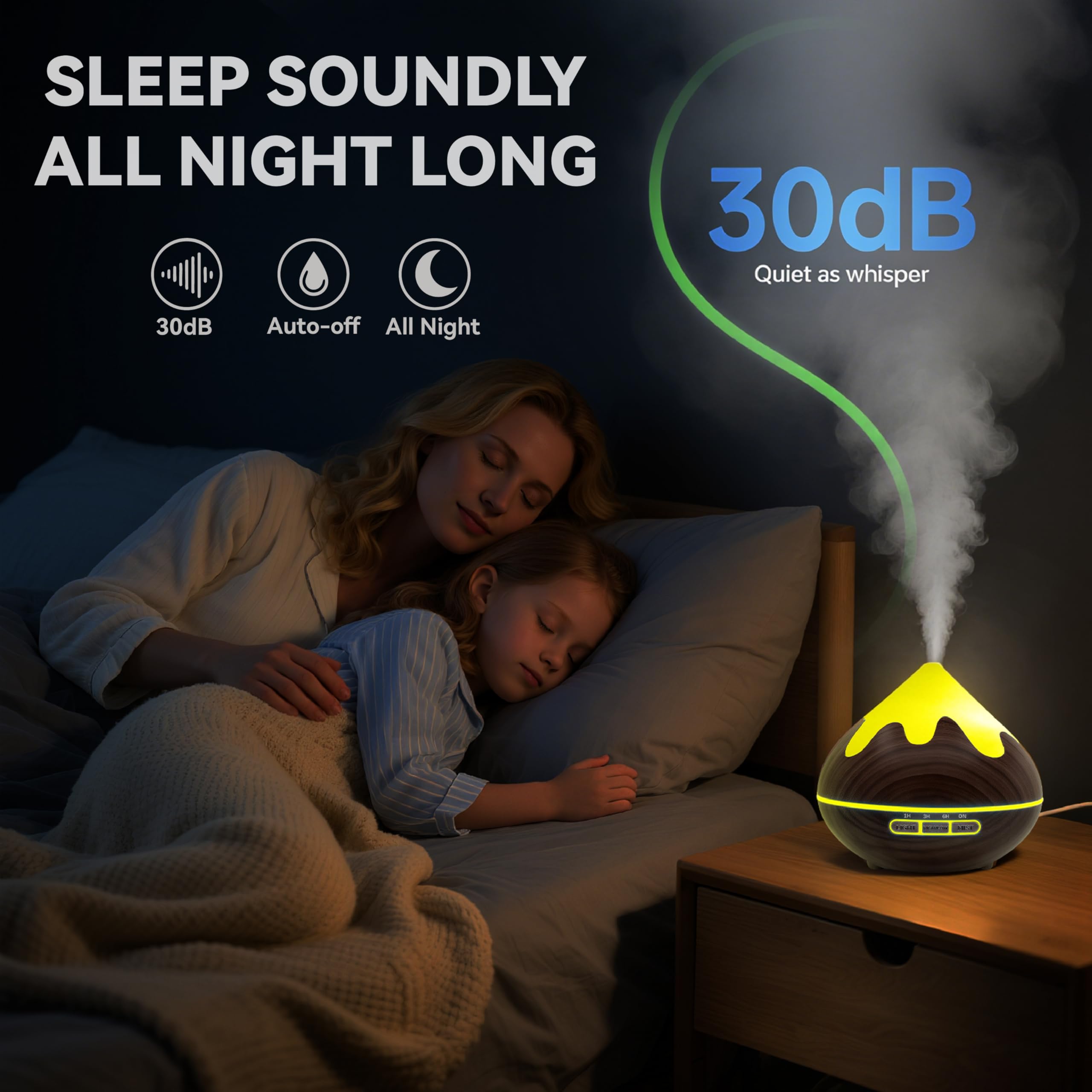 GLOXA diffuser placed in a living room setup for calm ambiance