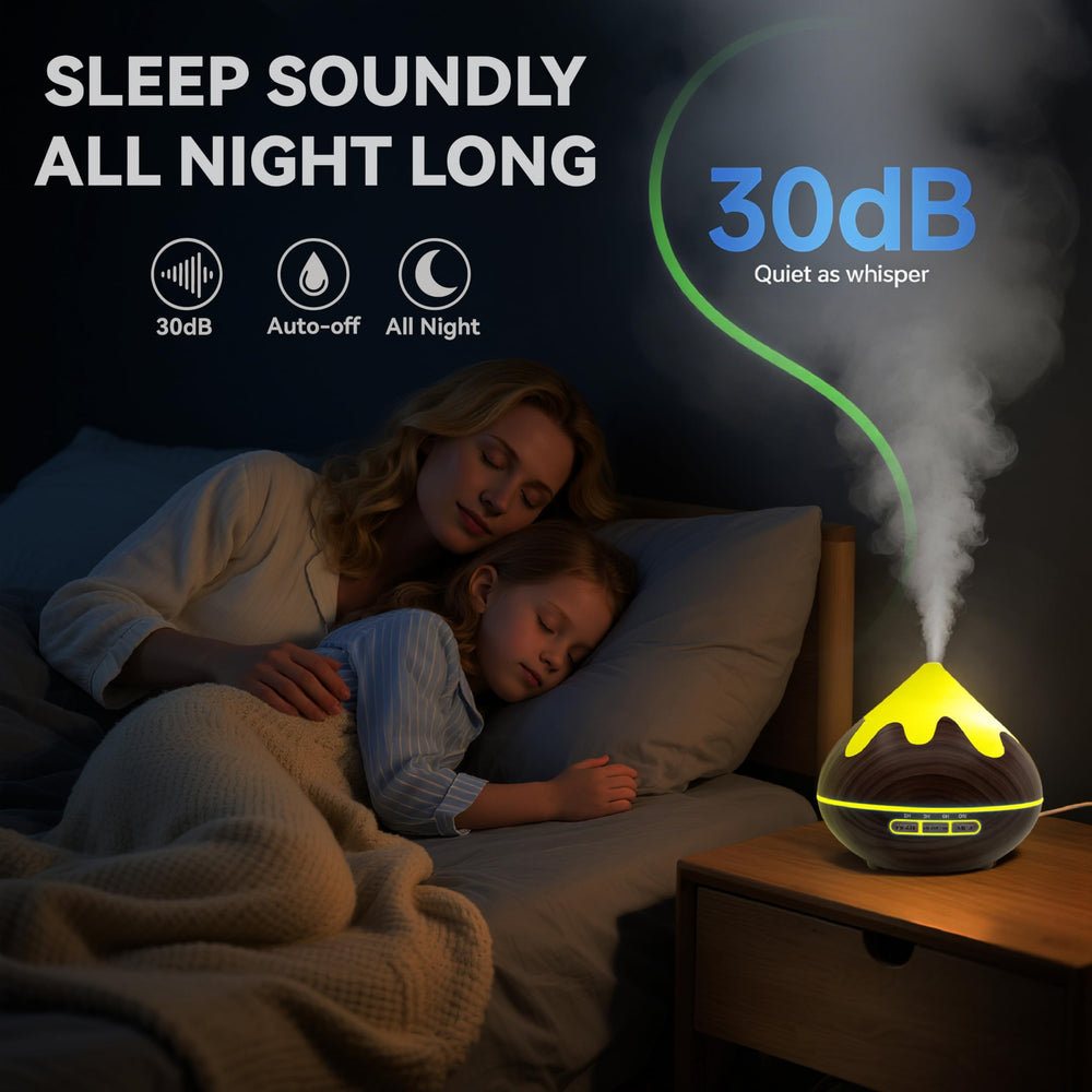 GLOXA diffuser placed in a living room setup for calm ambiance