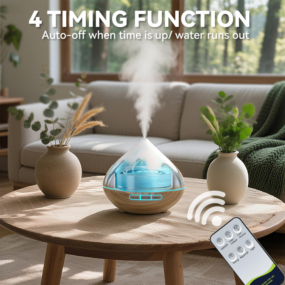 GLOXA diffuser large water tank enables long run with fewer refills.