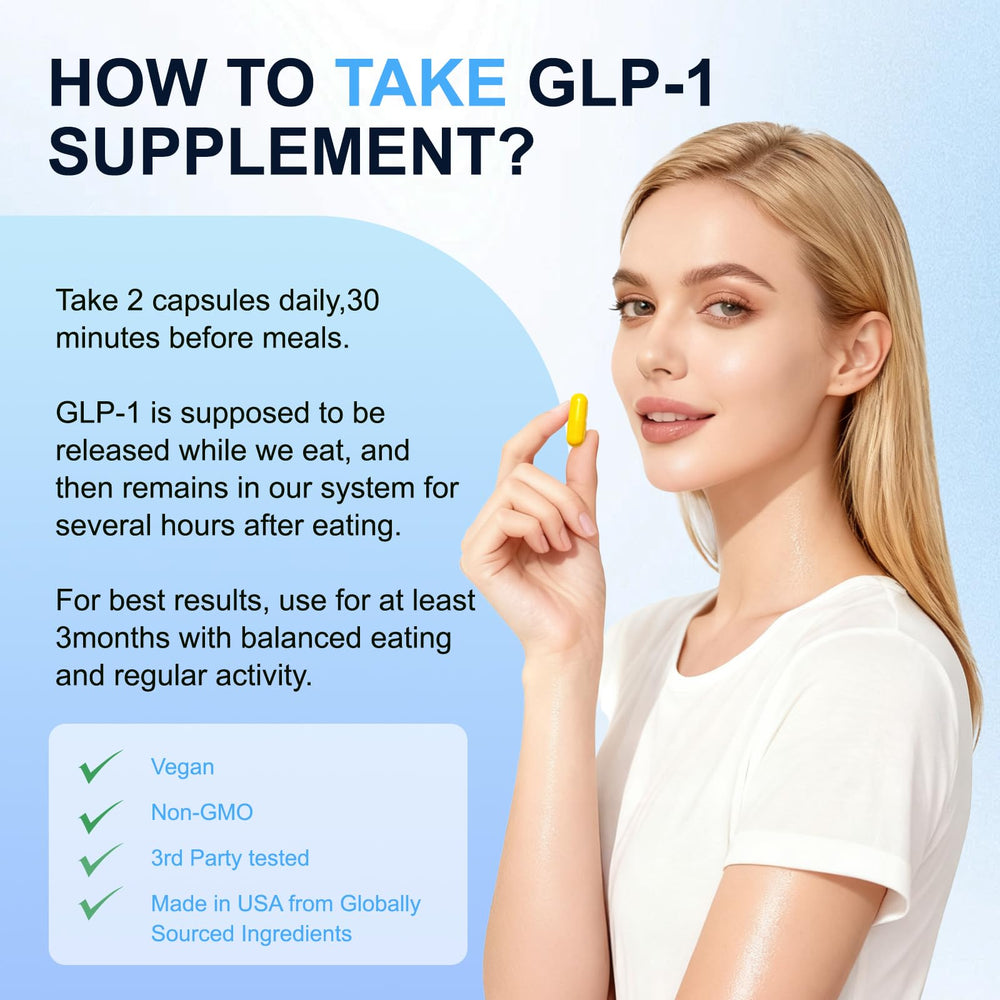 GLPwell GLP-1 Activate vegan formula symbol indicating dairy-free and gluten-free