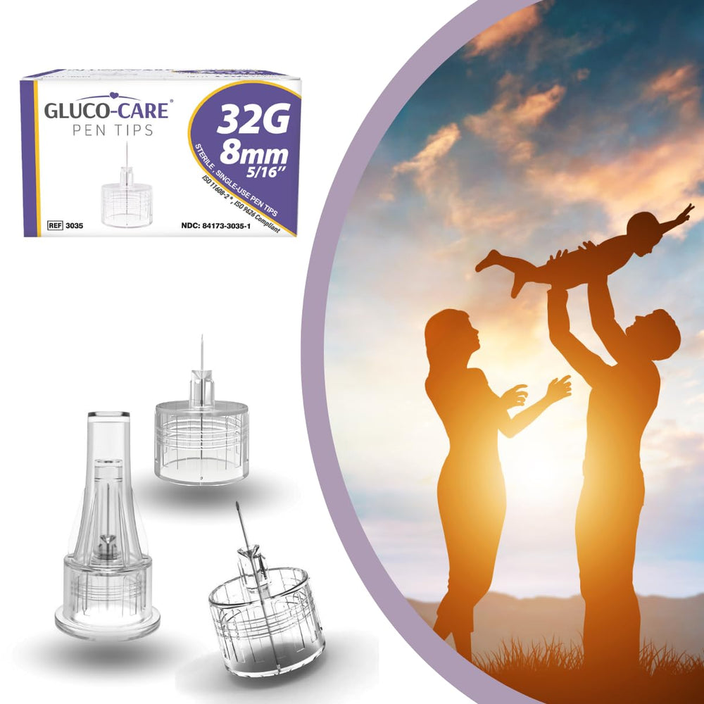 GLUCO-CARE pen tips 32G-8mm focusing on comfort design for smooth daily use