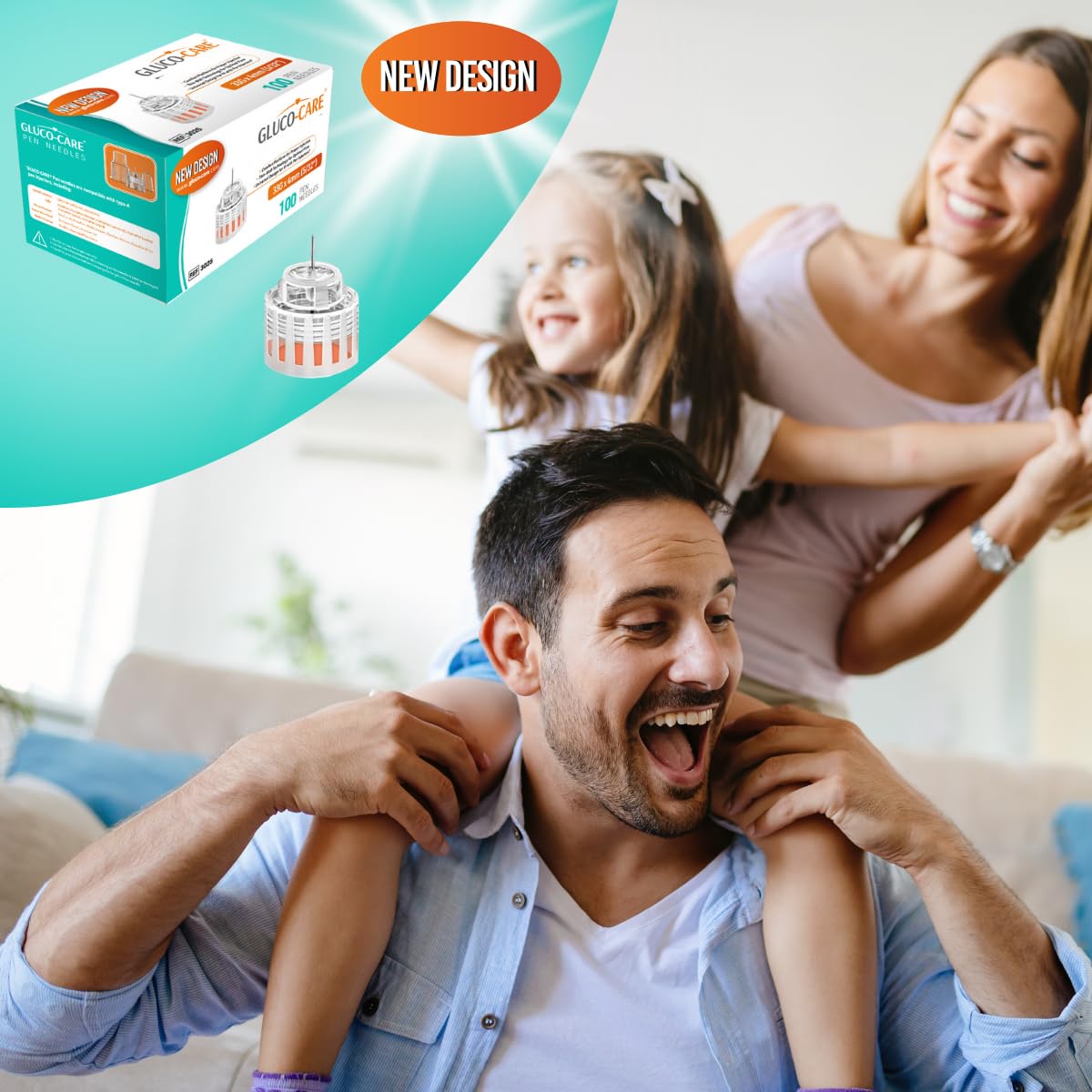 GLUCO-CARE Plus ajuste fiable para evitar fugas.