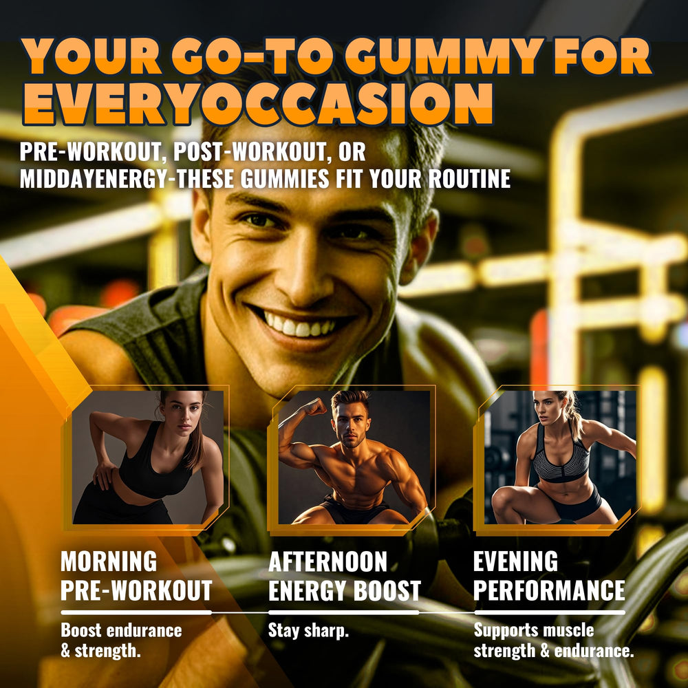 GlucoBio orange electrolyte gummy close-up for flavor and energy