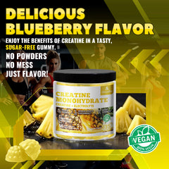 GlucoBio vegan creatine monohydrate gummies as a gelatin-free option