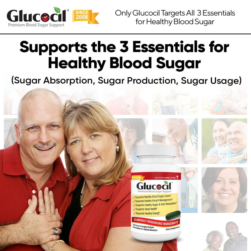 Glucocil berberine blend label highlighting essential metabolic ingredient.