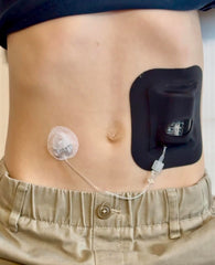 Glucomart Mobi pocket in black waterproof hypoallergenic design for extended wear.