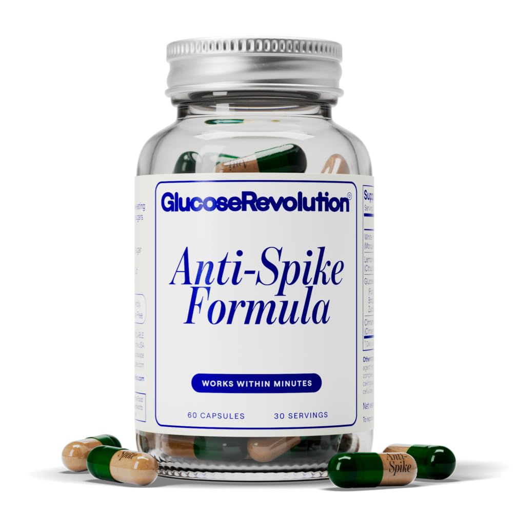 Glucose Revolution Anti-Spike Formula bottle front for daily energy support.