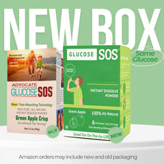 Glucose SOS green apple flavor powder delivers a tasty energy option.