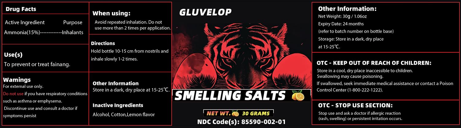 Gluvelop bottle with cotton ball ready for pre-workout focus boost
