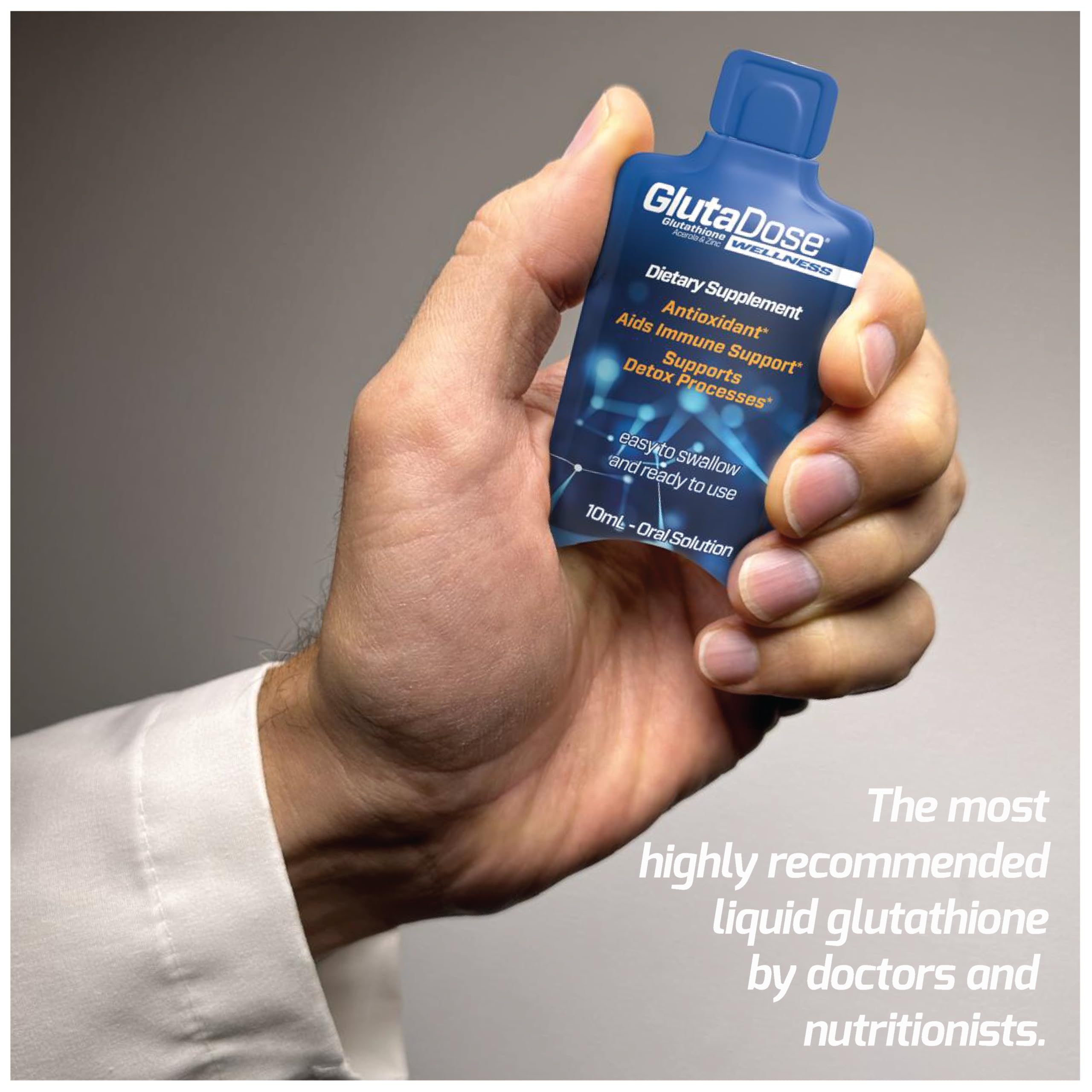 GlutaDose acerola imagery highlights natural vitamin C boost.