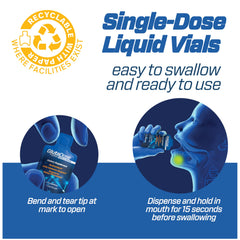 GlutaDose liquid pours into a glass illustrating easy daily use.