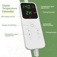 GLXPJU heating box with adjustable temperature controls for safe stone warming.