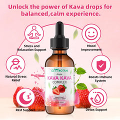 Glyxcodian Kava drops under tongue for fast-acting calm.