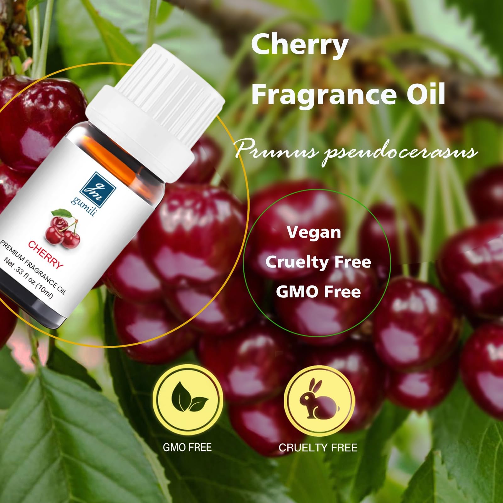 GM Gumili Cherry fragrance oil in diffuser creates relaxing aromas