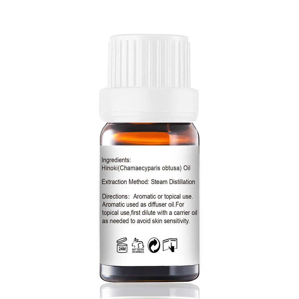 GM Gumili Hinoki essential oil diffuser scene with calming woody scent.
