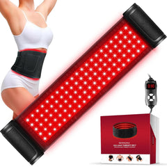 GMOWNW 3-in-1 belt close-up showing red and near-infrared beads for targeted therapy.