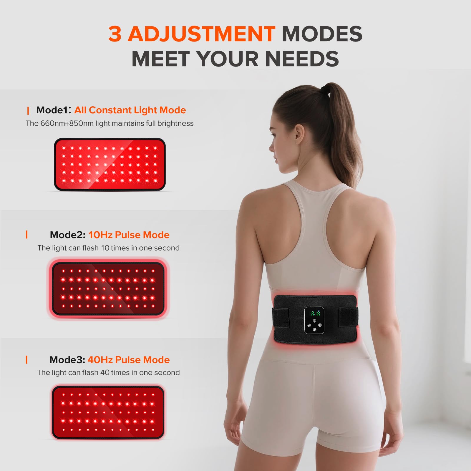 GMOWNW belt size 12.4 by 5.7 inches fits various body parts