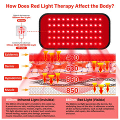 GMOWNW red light therapy belt wearable fit for neck, shoulders, and back