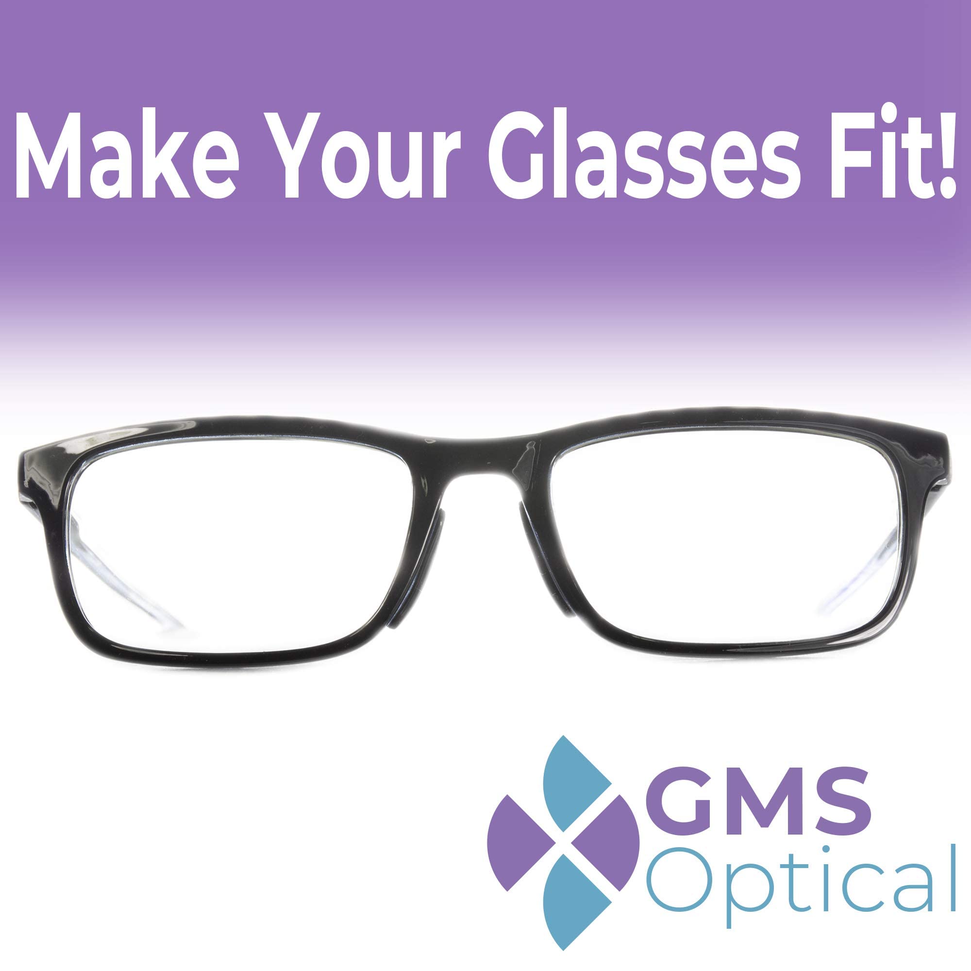 GMS Optical adhesive silicone nose pads offer durable grip on frames.