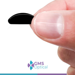 GMS Optical contoured silicone nose pads provide comfortable, secure wear.