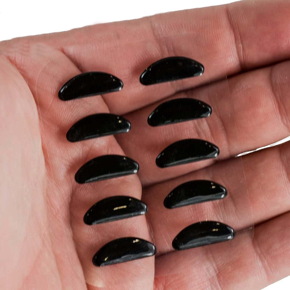 GMS Optical nose pads on frames demonstrating application