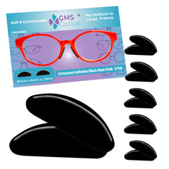 GMS Optical ultra-thin nose pads 1.3mm for lightweight comfort