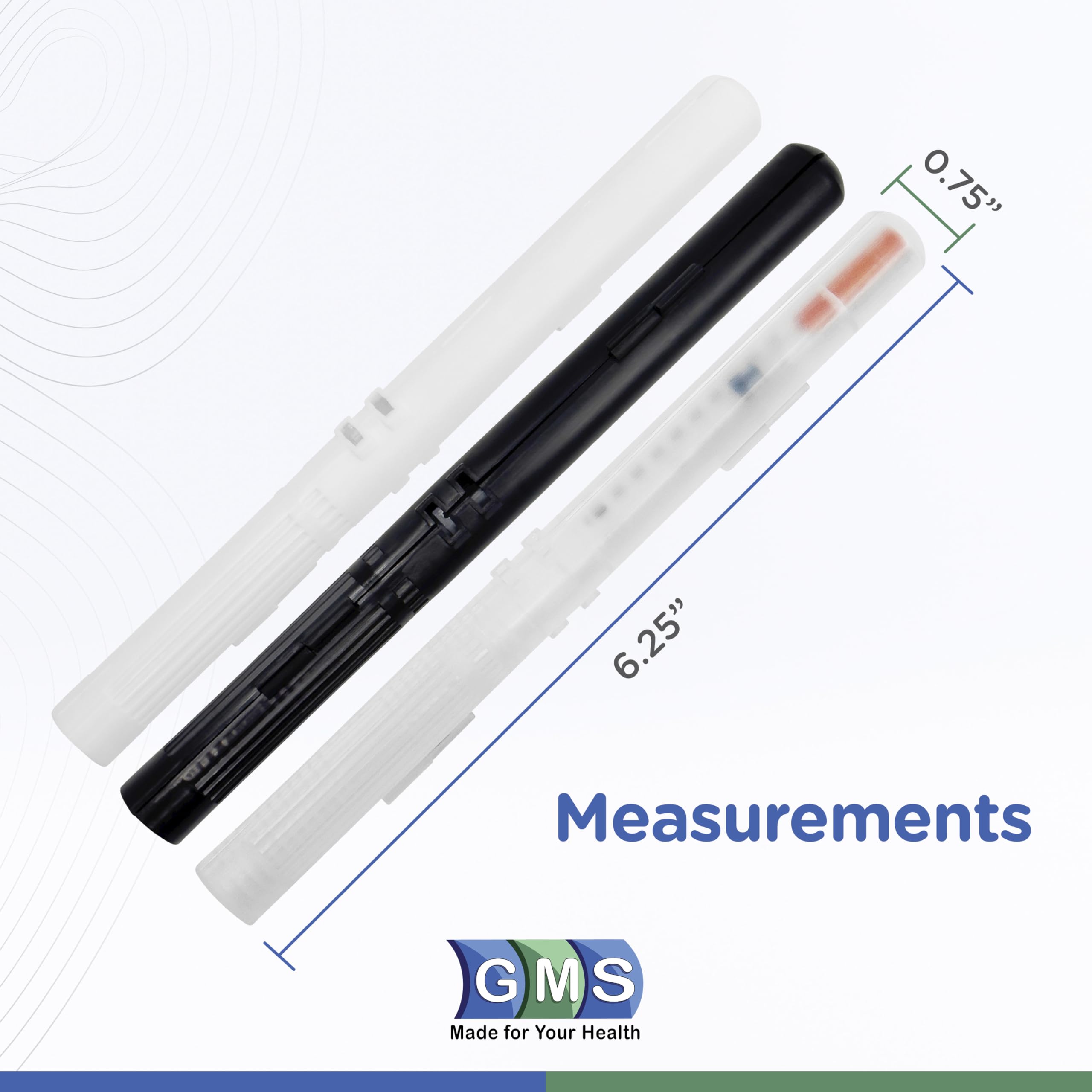 GMS pocket friendly syringe case compact, discreet protection for meds