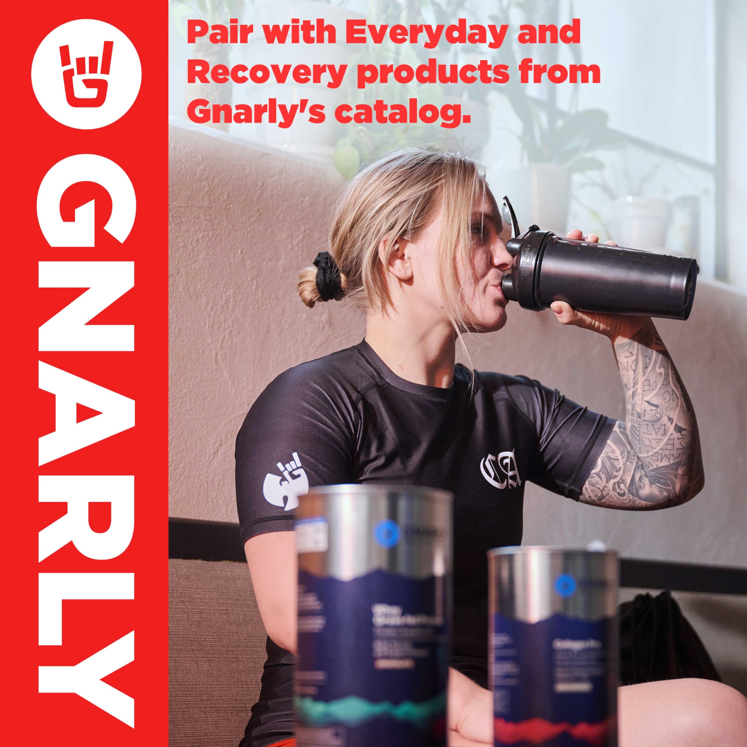 Gnarly NSF Sport certification seal close-up signals trusted sporting use.