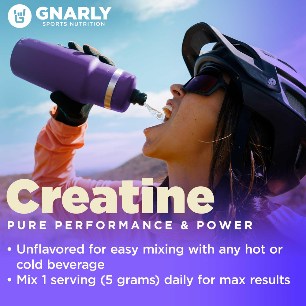 Gnarly Nutrition creatine powder easy mixing for pre-workout prep