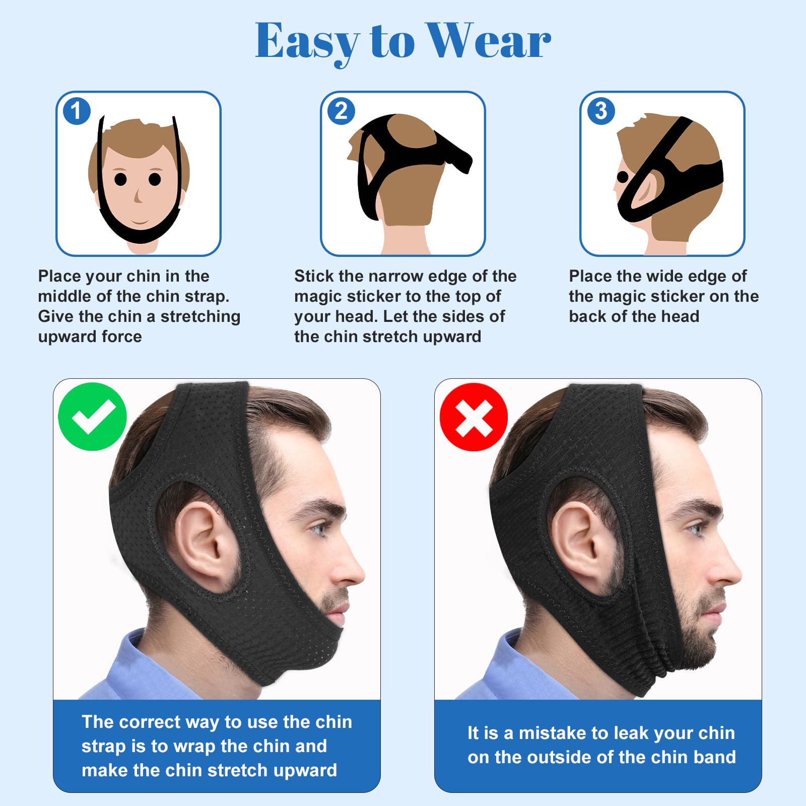 Gnaye chin strap suitable for both men and women