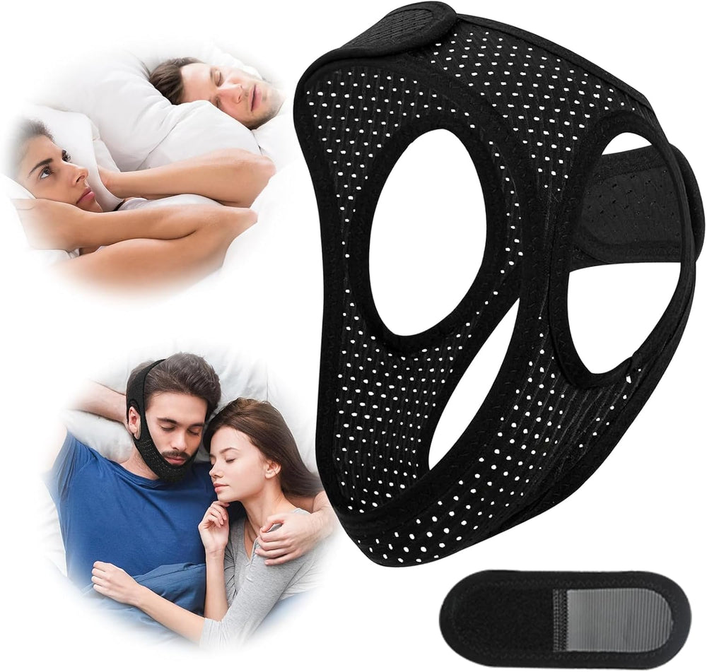 Gnaye chin strap breathable design improves comfort for quiet sleep