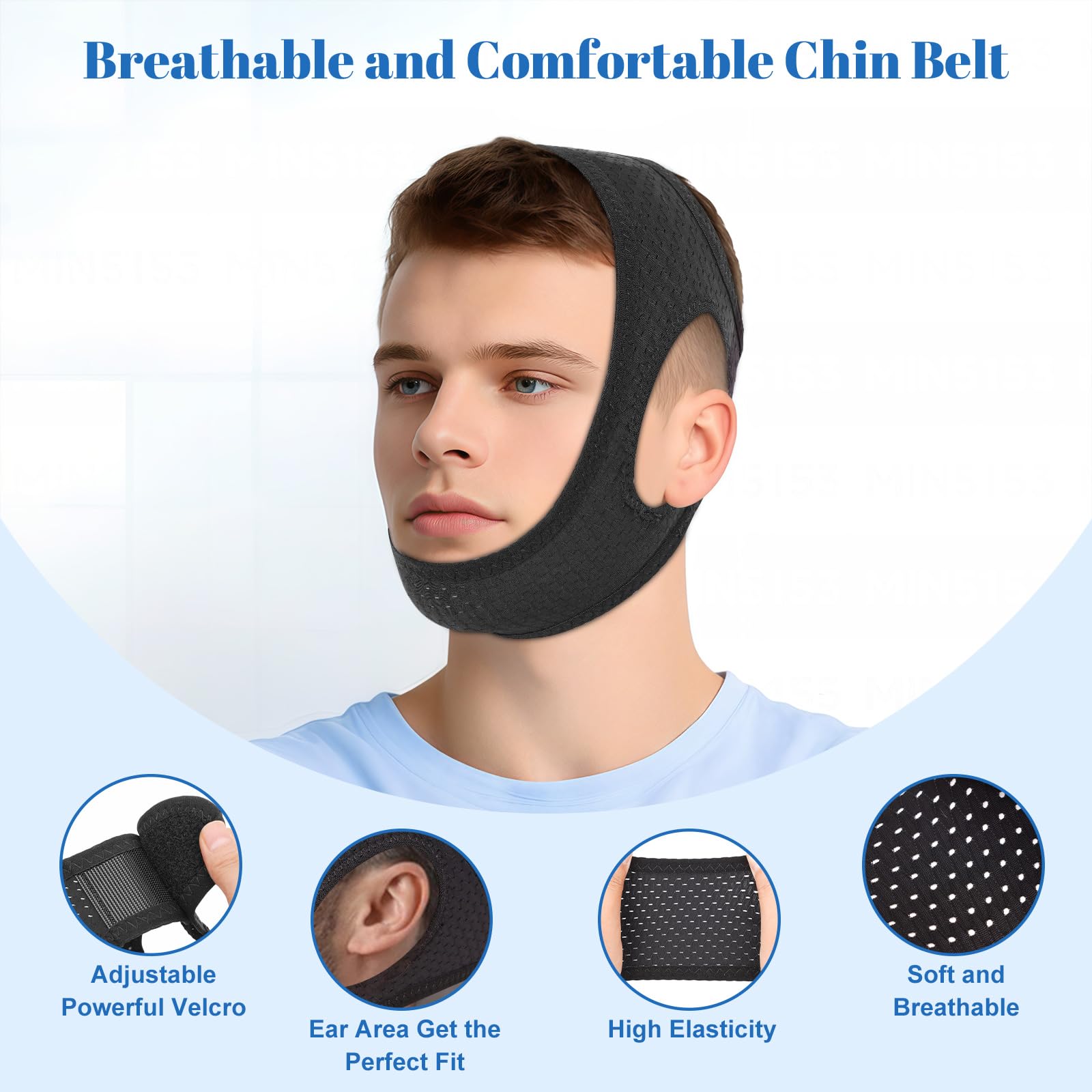 Gnaye chin strap stays in place during tossing and turning