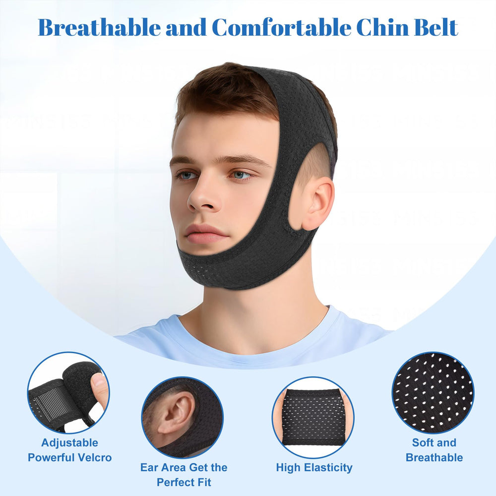 Gnaye chin strap stays in place during tossing and turning