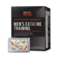 GNC AMP Men’s Vitapak pack front showing label for energy and endurance