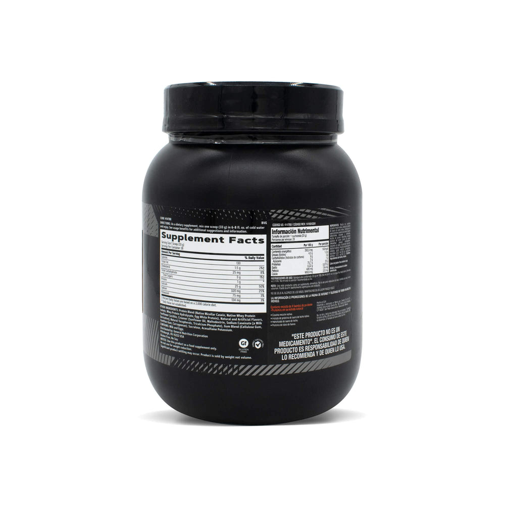 GNC AMP Sustained protein scoop ready for quick mixing into water