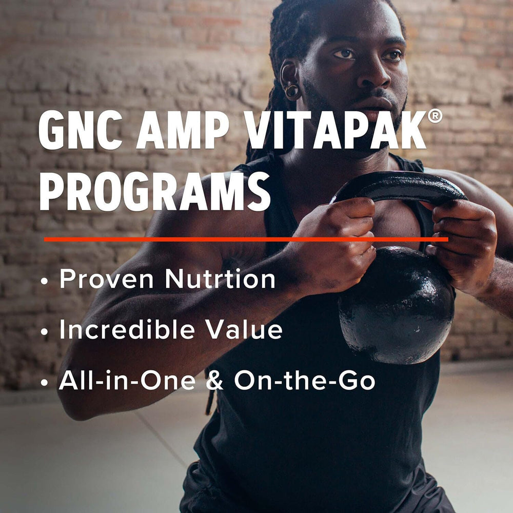 GNC AMP Performance & Recovery image conveys faster post-workout rebound