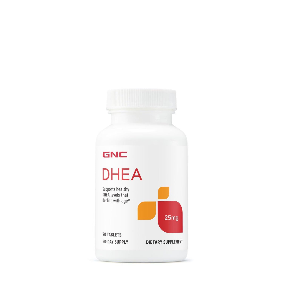 GNC DHEA 25mg tablets bottle for daily wellness routine