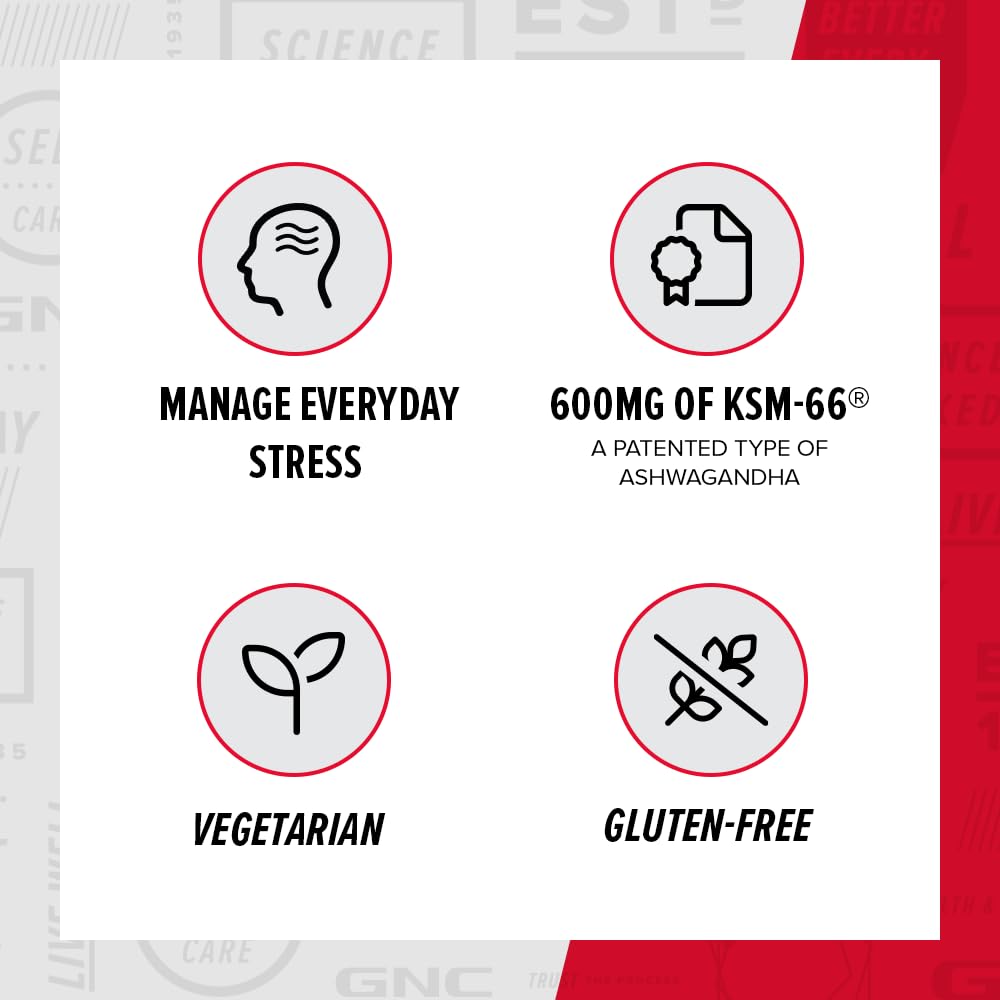 GNC Herbal Plus bottle on a clean desk for daily use.