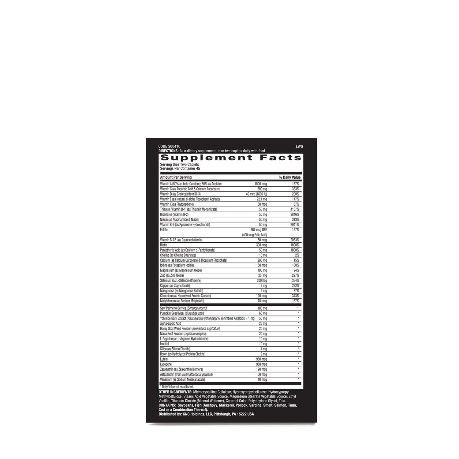 GNC Mega Men Prostate and Virility daily dose scene showing routine use.