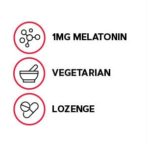 GNC Melatonin lozenges in use during evening routine for rest