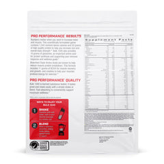 GNC Pro Performance Bulk 1340 calorie macro blend highlights nutrient-dense nutrition.