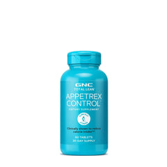 GNC Total Lean Appetrex Control bottle promotes calorie awareness and daily use.