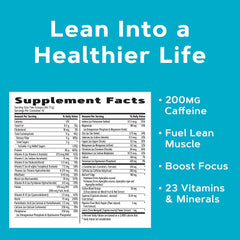 GNC Total Lean Lean Shake Burn powder jar, strawberry blend, high-protein for fullness.